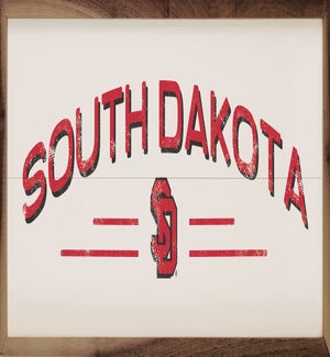 Retro Stripes University Of South Dakota